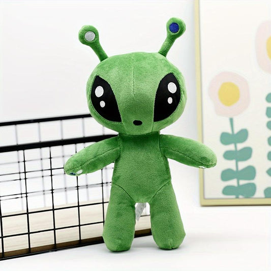 34Cm Green Alien Plush Toy Soft Cuddly Companion for Indoor Room Decor Versatile Halloween Thanksgiving Christmas Gift